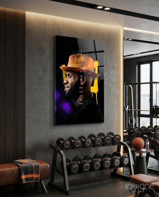 King James Glass Wall Art || Designer Collection