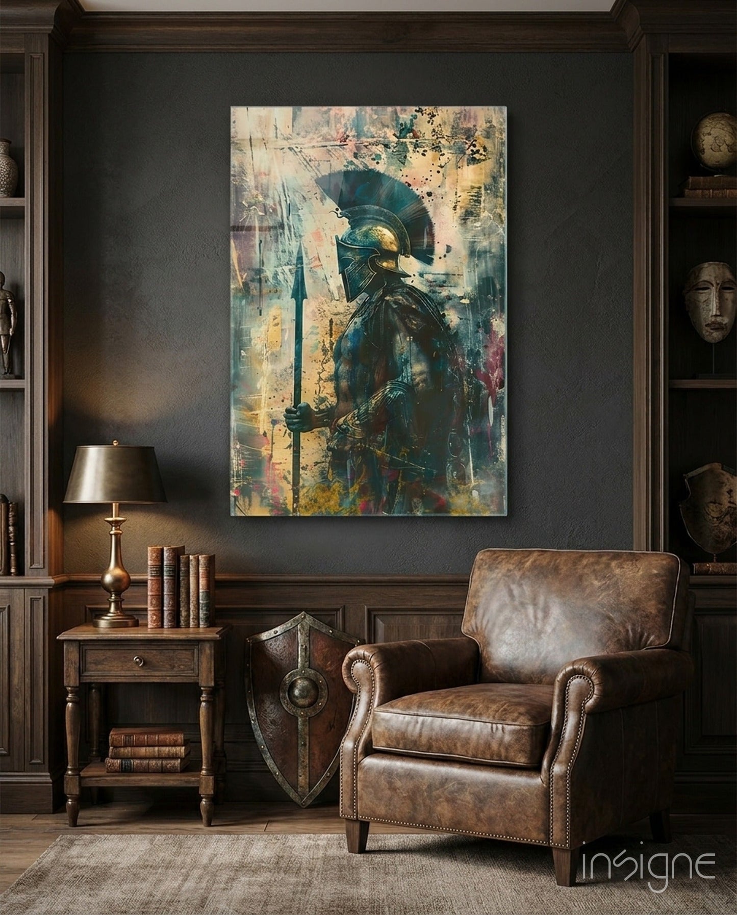 Gladiator Glass Wall Art || Designer Collection