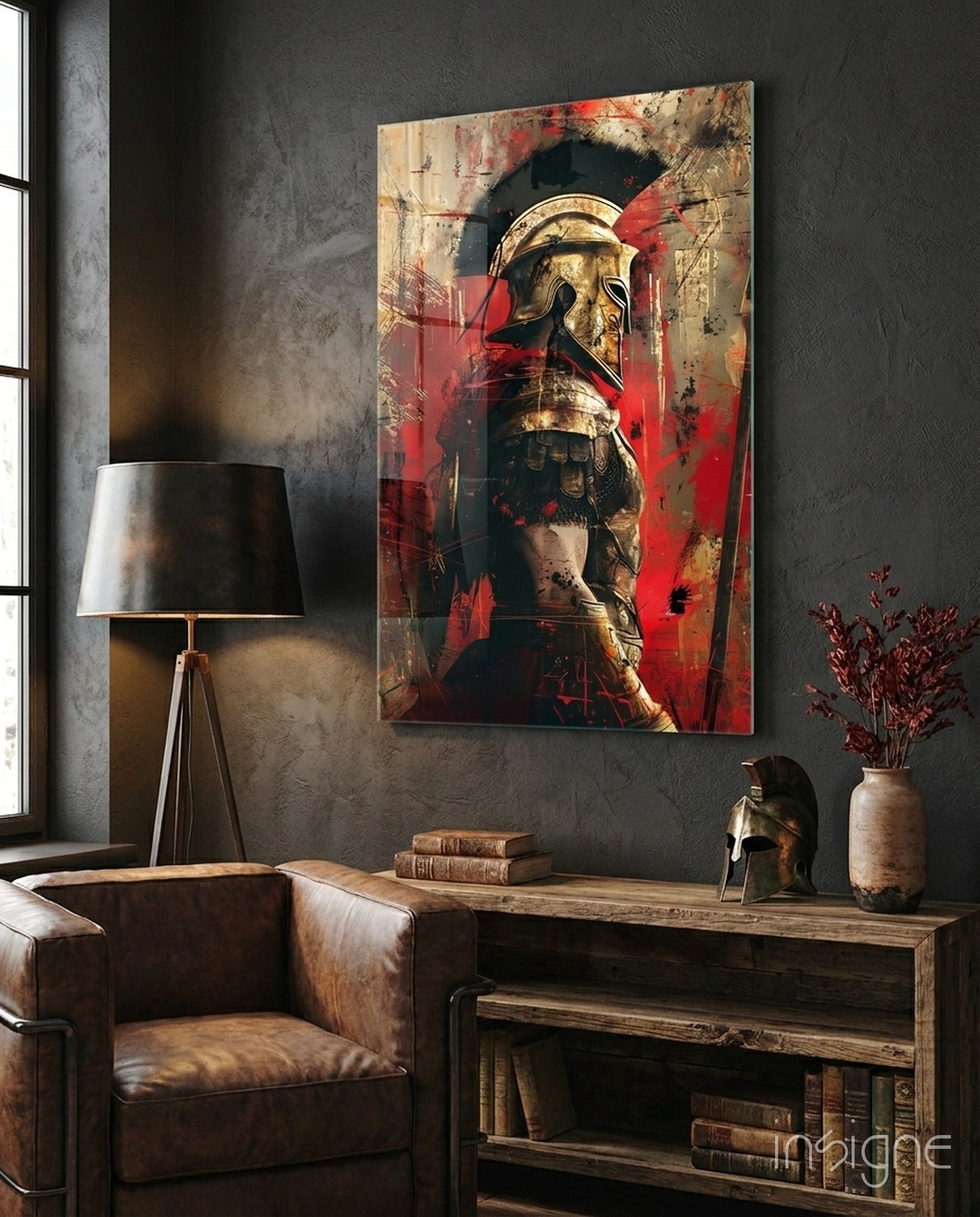 Gladiator Glass Wall Art || Designer Collection