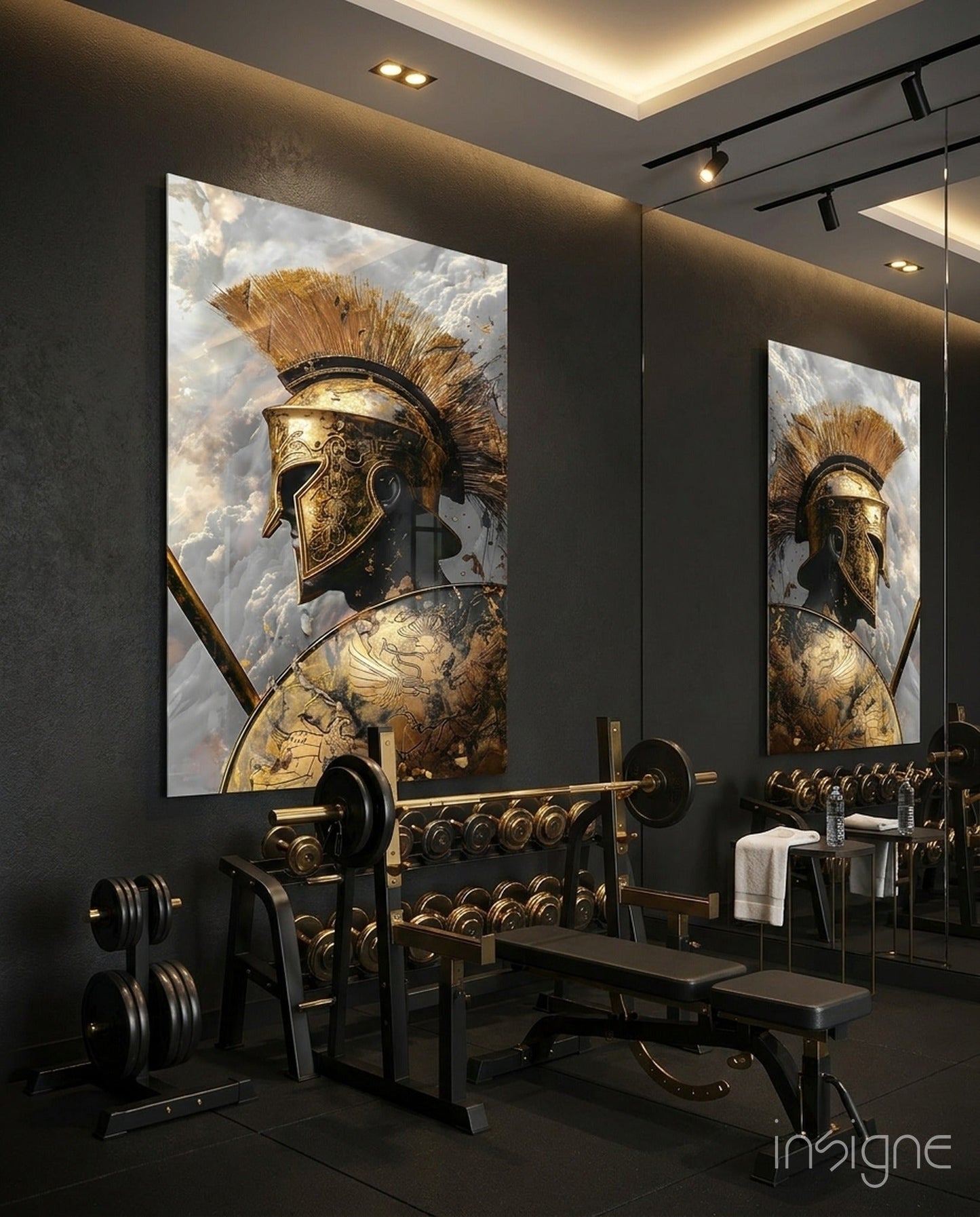 Gladiator Glass Wall Art || Designer Collection