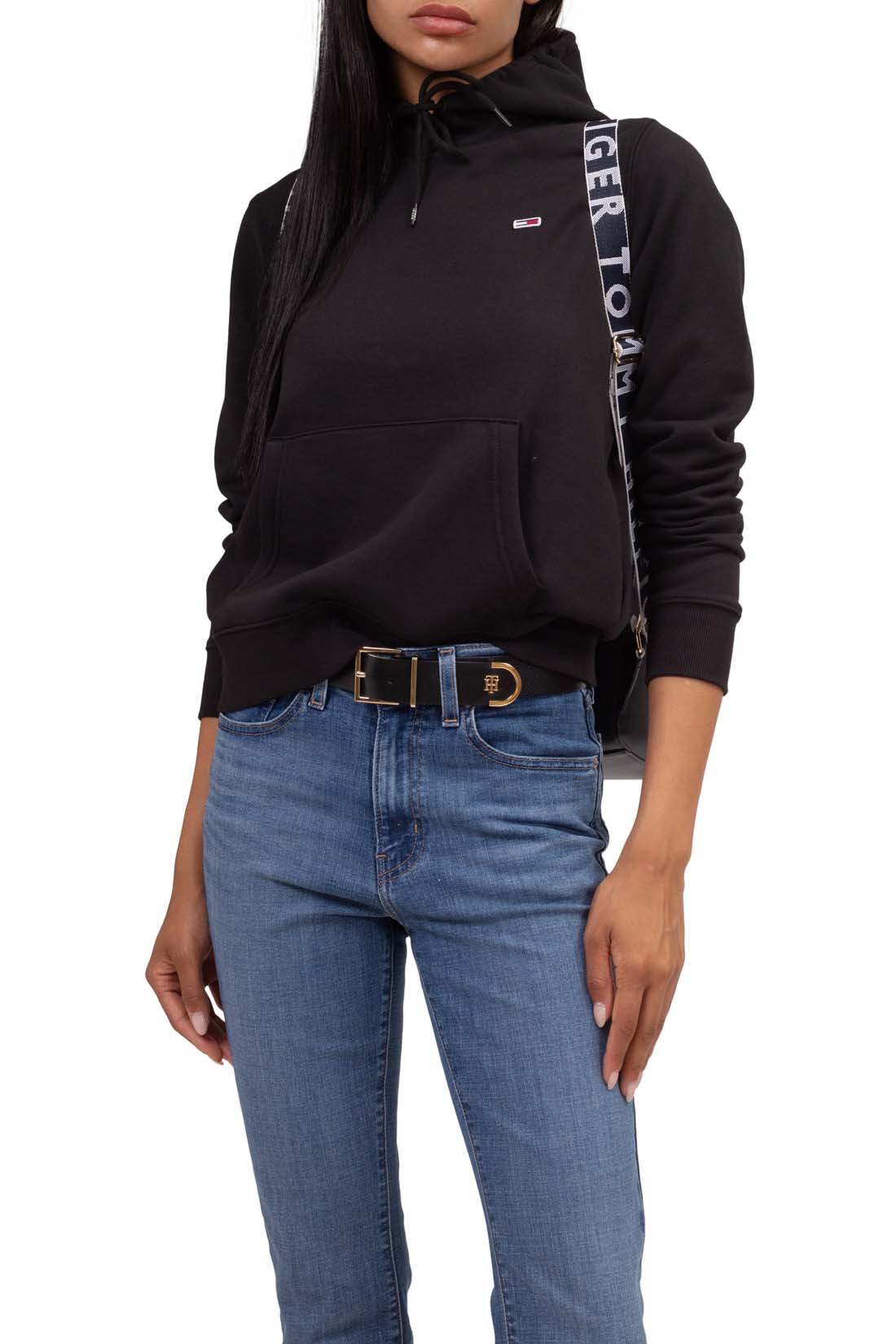 TOMMY JEANS - Women's regular winter sweatshirt with hood-11