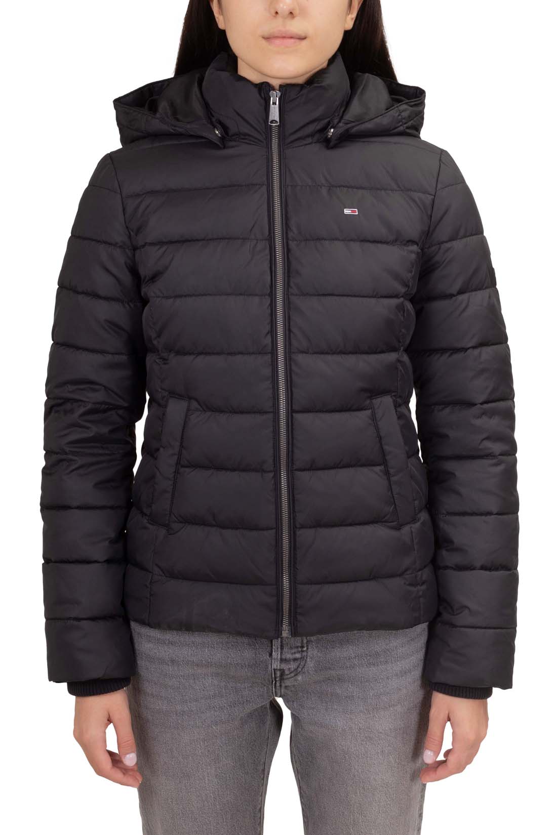 TOMMY JEANS - Women's padded down jacket with removable hood-8