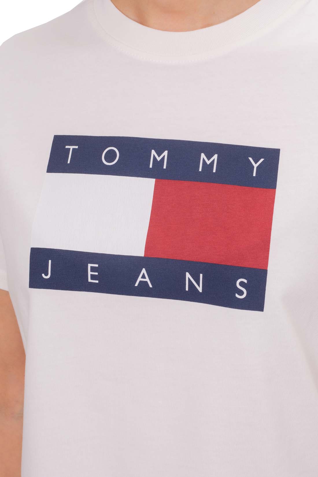 TOMMY JEANS - Women's boxy T-shirt with logo  - Size S-4