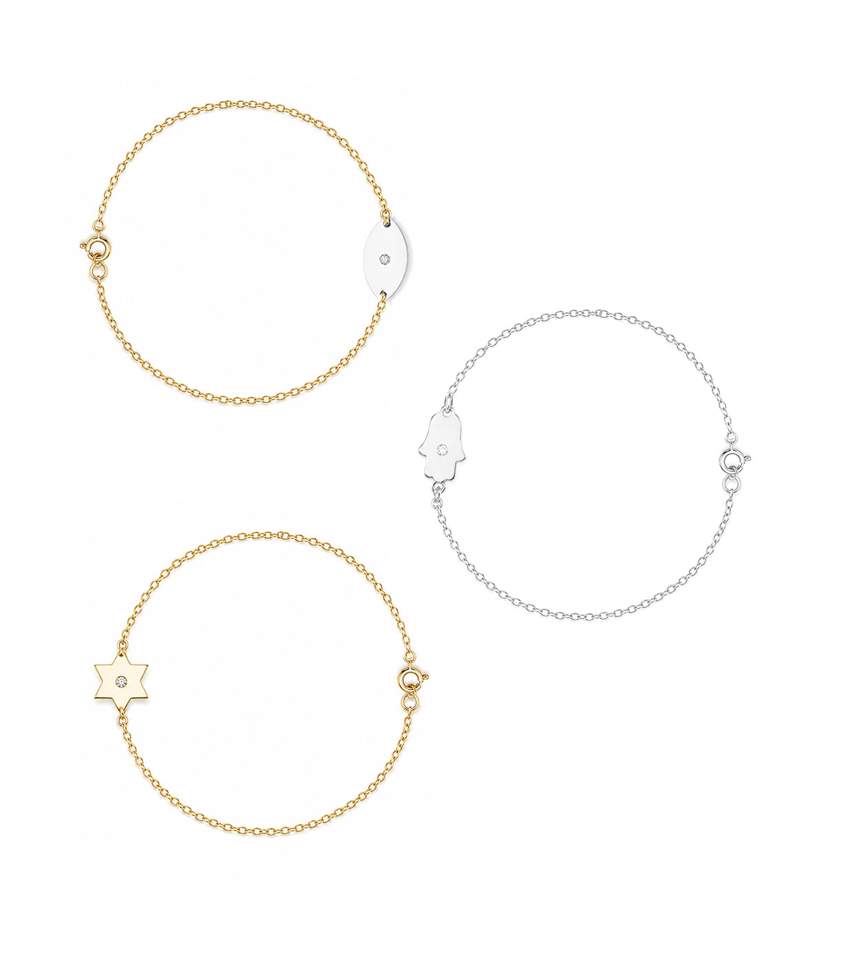Dani Hamsa Classic Diamond Bracelet | Anklet