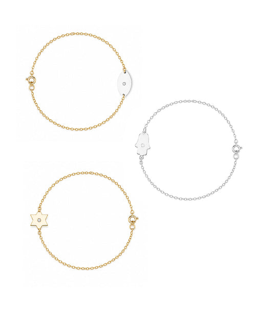 Dani Star of David Classic Diamond Bracelet | Anklet