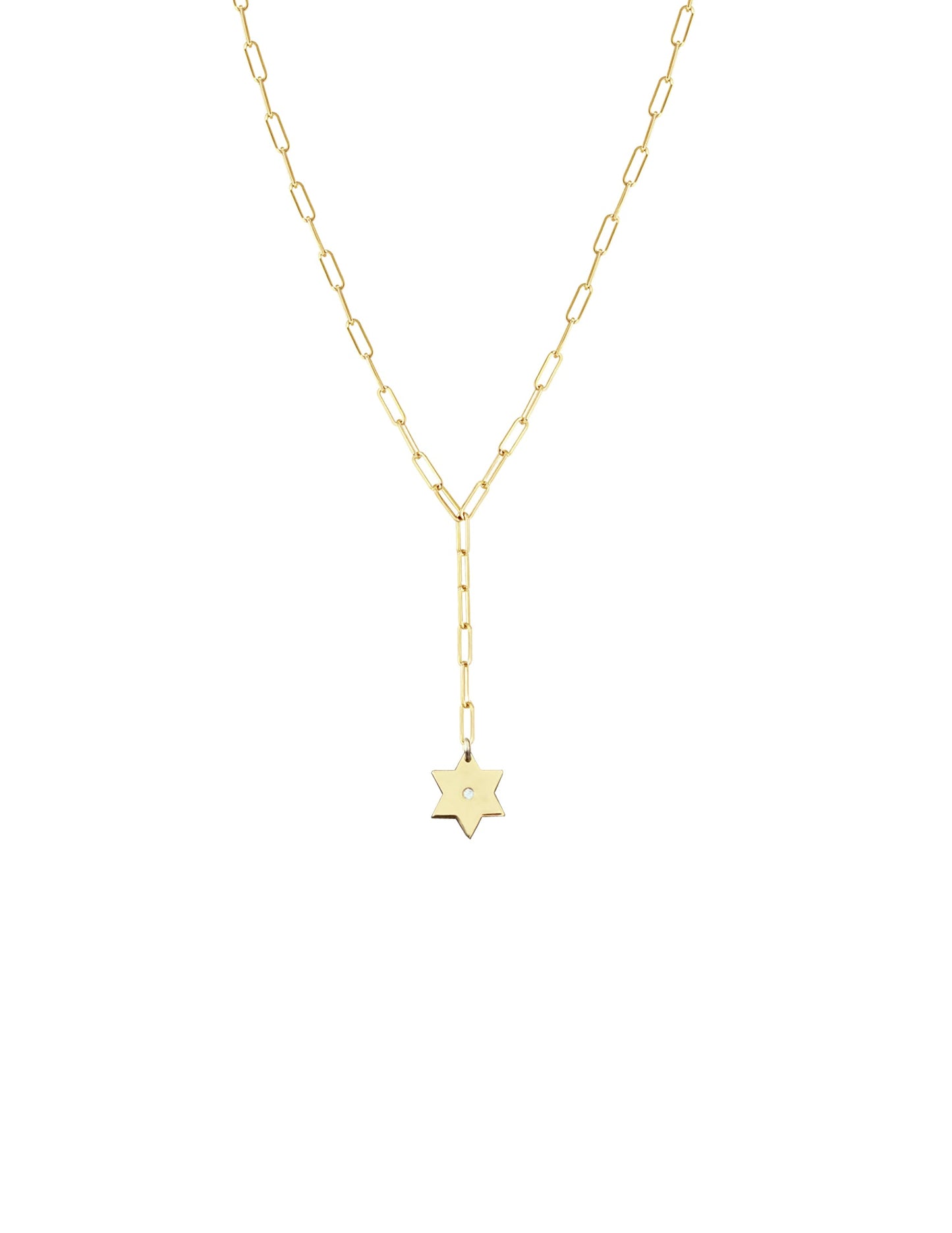 Magen David Paperclip Lariat