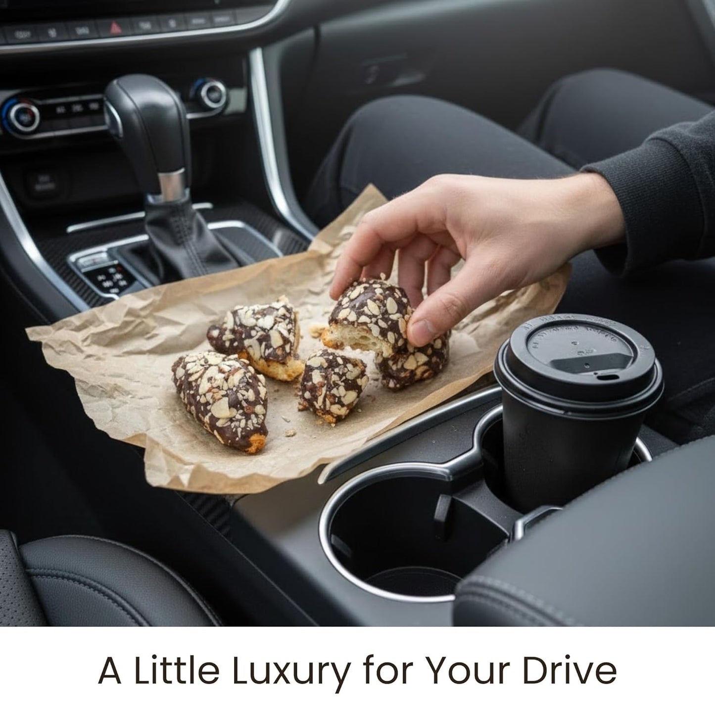 Andy Anand Sugar-Free Dark Chocolate Almond Croissant Cake, 10 pc, 2 lb – Keto & Diabetic-Friendly, Hand-Rolled, Birthday & Holiday Gift