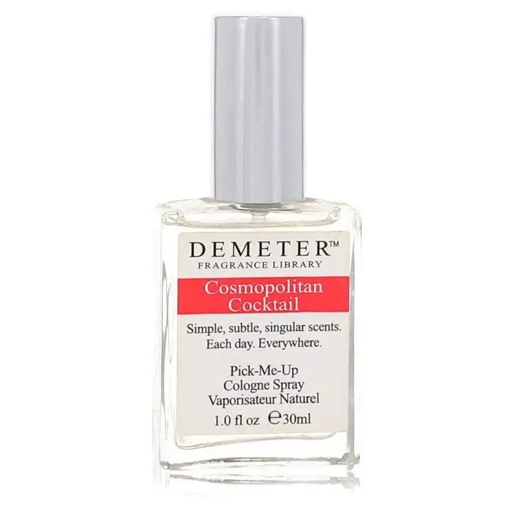 Demeter Cosmopolitan Cocktail cologne spray bottle on a white background