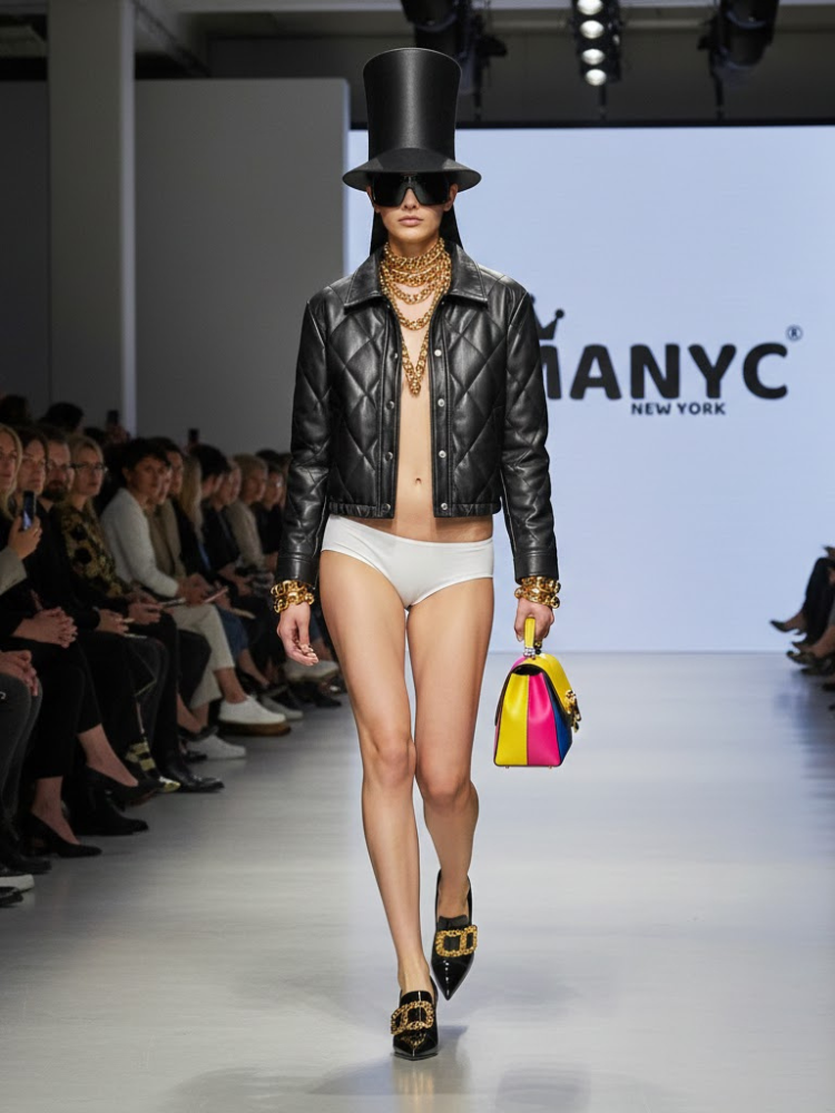 Diamond-Quilted Eco-Leather Jacket • DUMBO New Collection BYMANYC ® New York-0