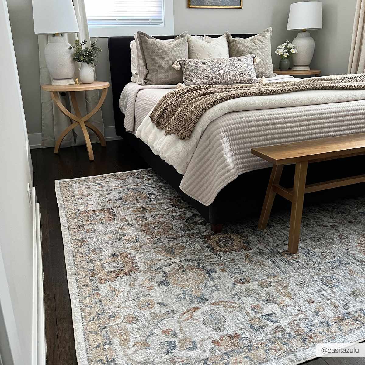 Dion Washable Floral Rug-0