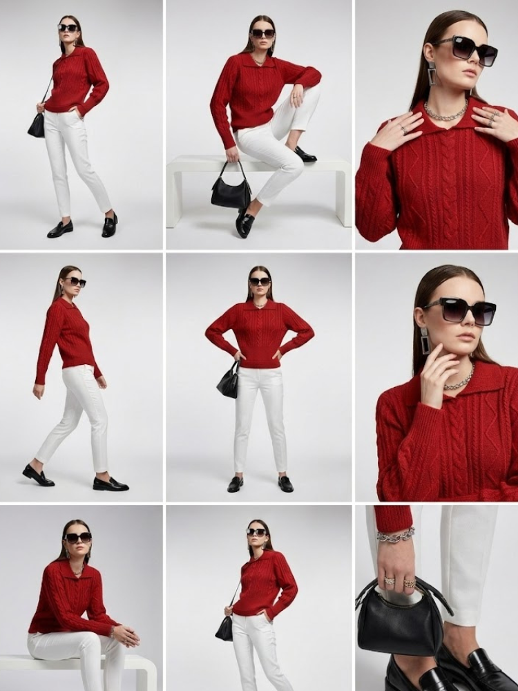 Women's Knit Sweater UPTOWN NYFW New Colecction BYMANYC ® New York-1