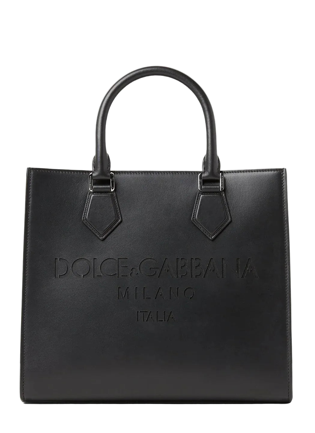Dolce & Gabbana Men Debossed Logo Tote Bag