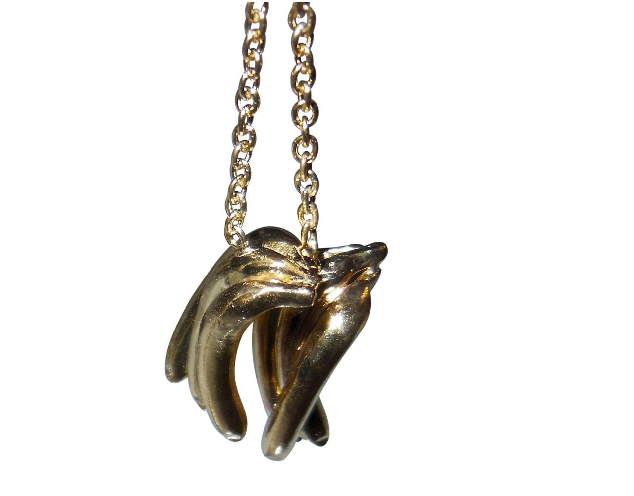 Drop the Banana-Banana Bunch Earrings, Chimp Collection- Silver & 18K plate-7