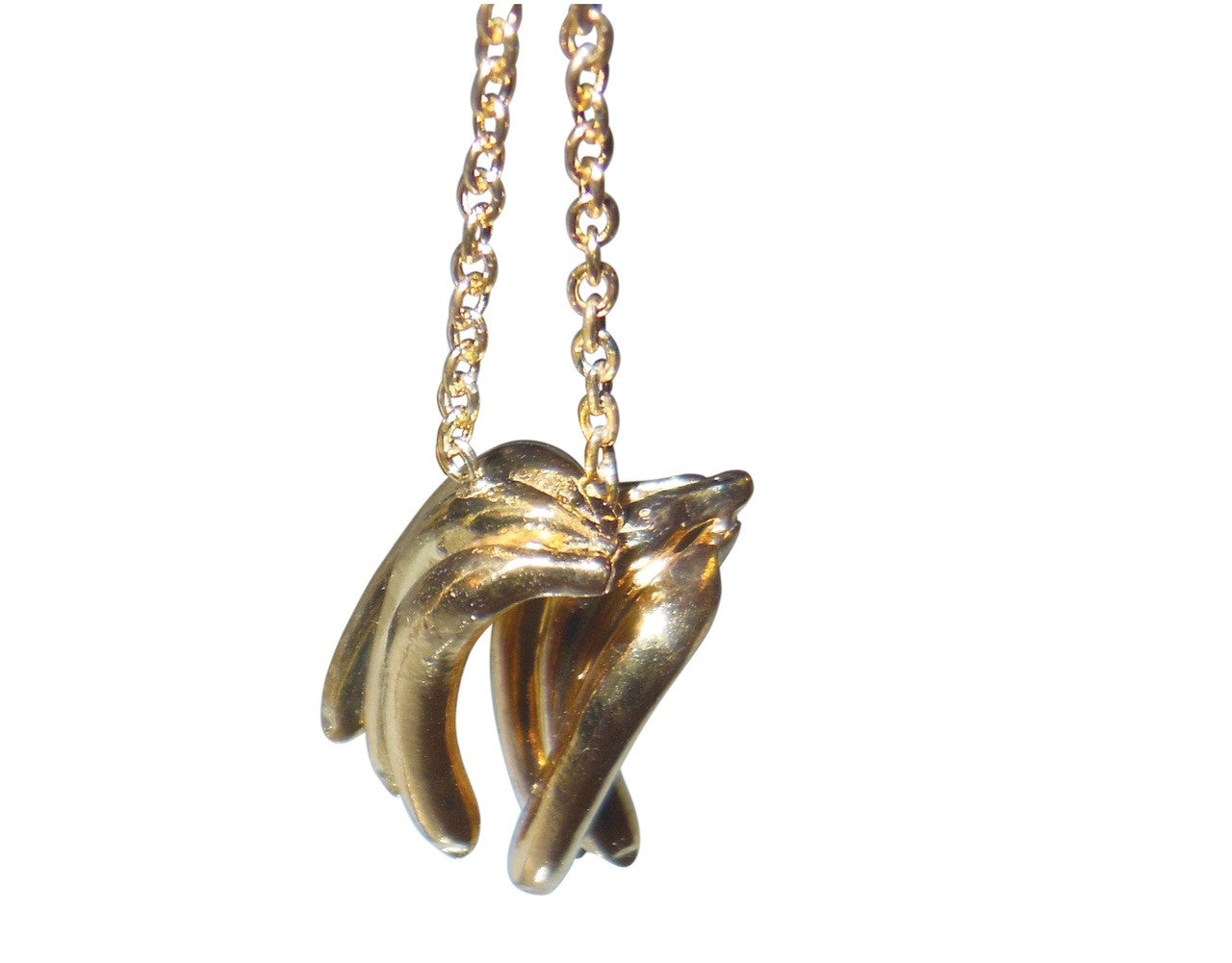 Drop the Banana-Banana Bunch Earrings, Chimp Collection- Silver & 18K plate-8