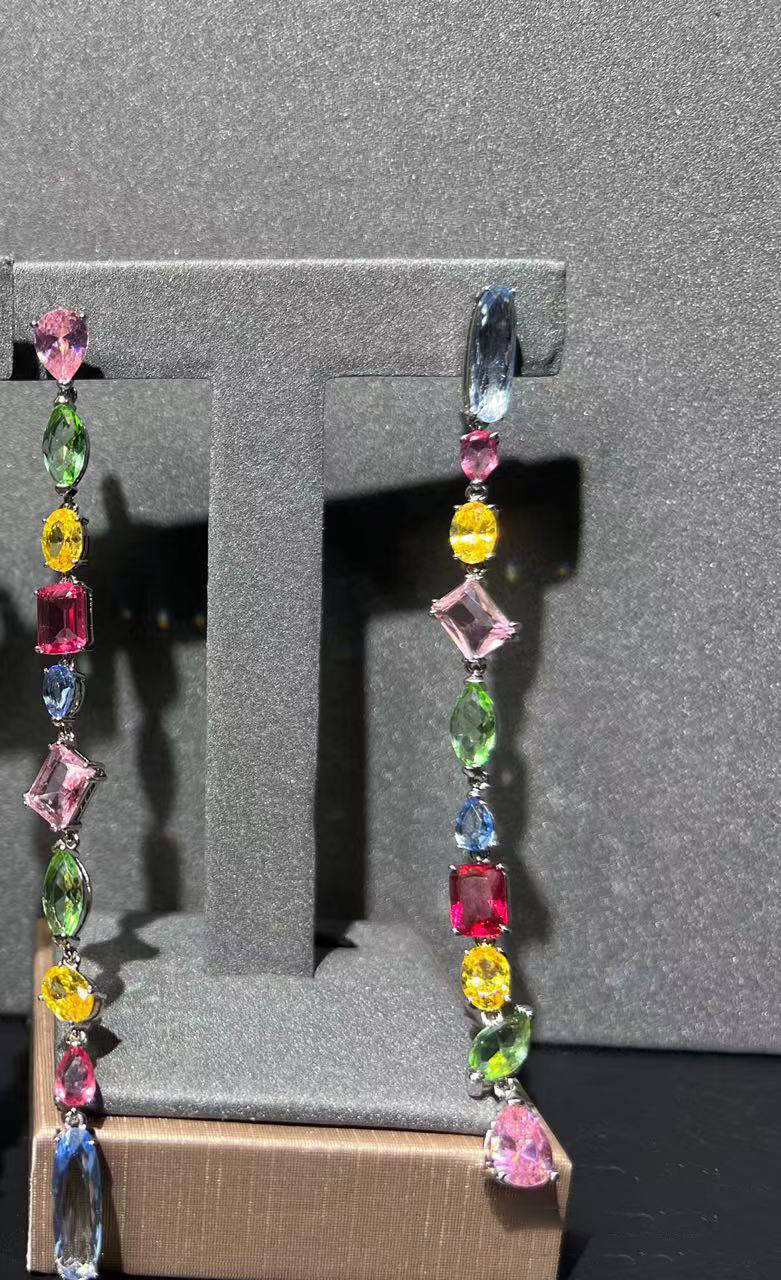 The New Candy System Crystal Elements Necklace Earrings Bracelet Female Tanabata Gift