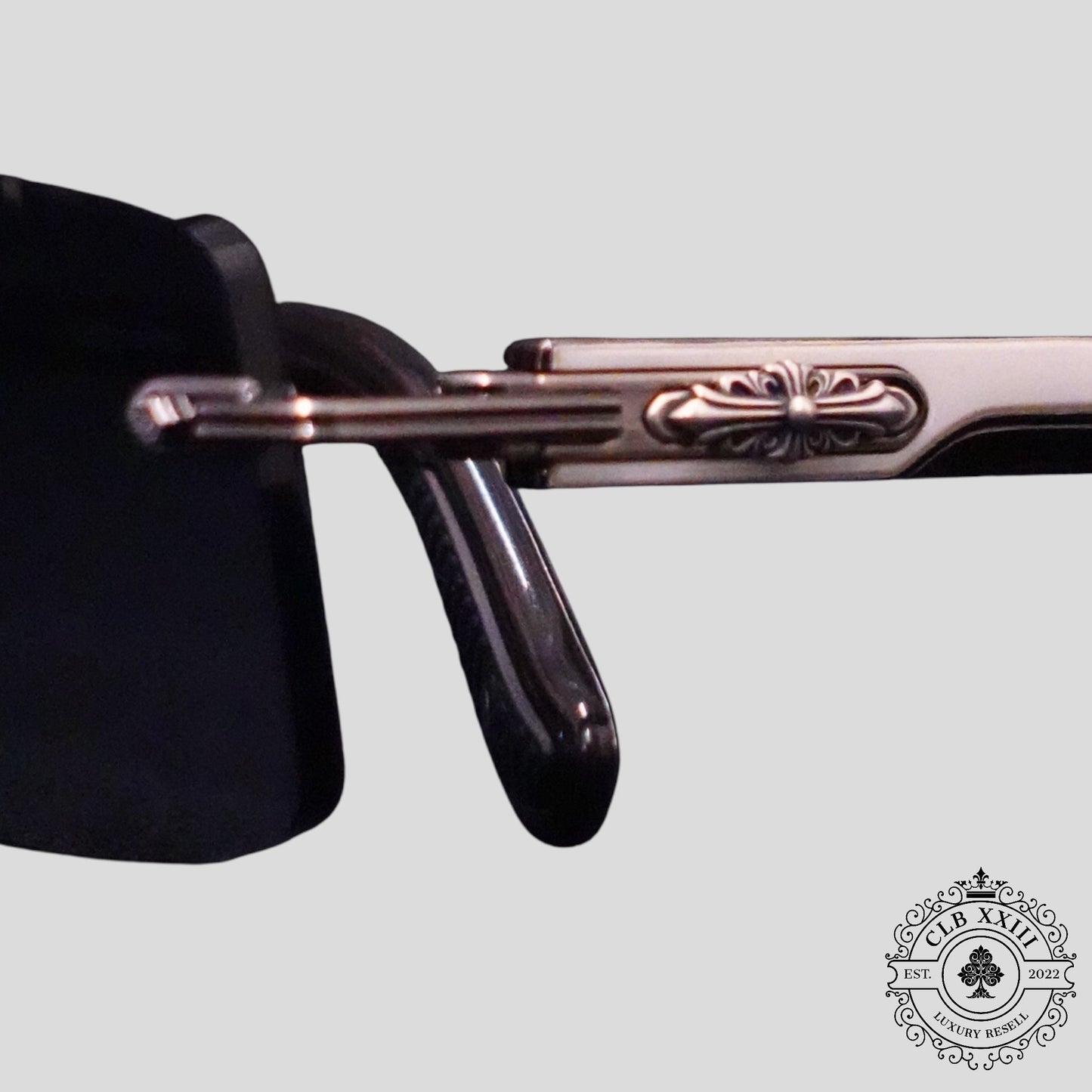 Chrome Hearts Deep II Sunglasses in White/Silver
