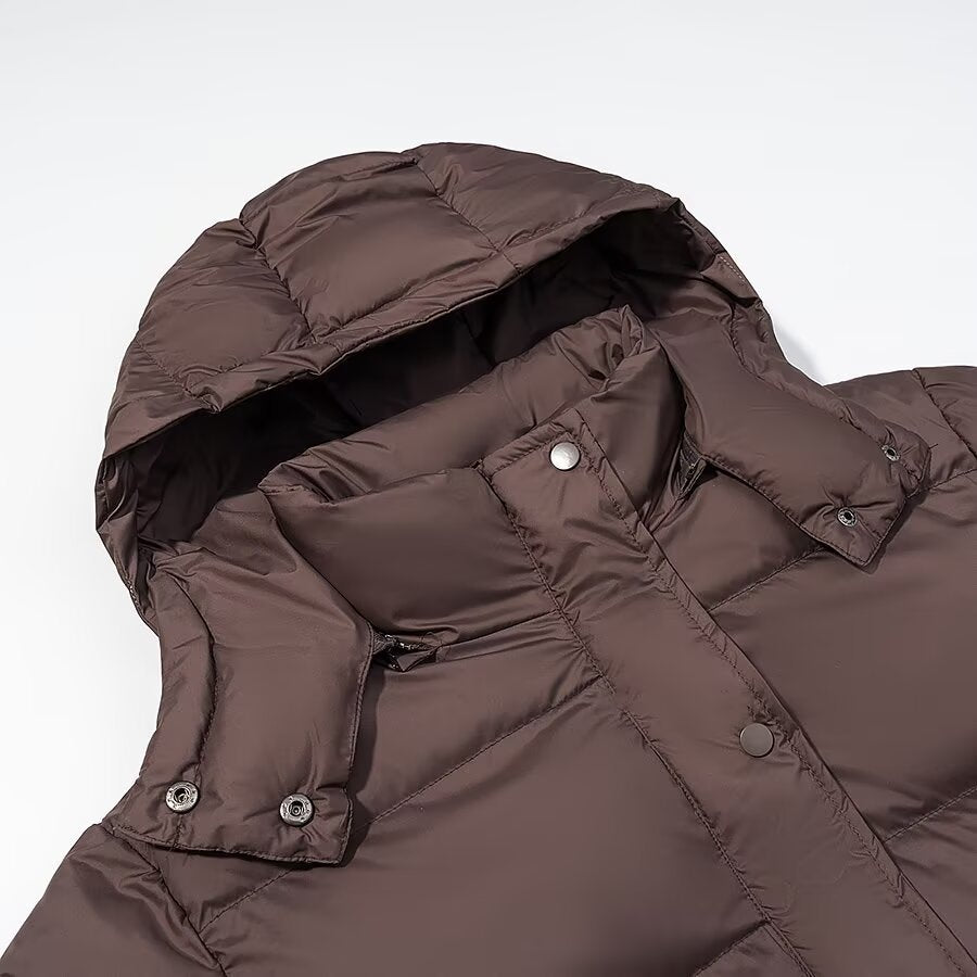 New Women's Fashionable Versatile Short Removable Hooded Cotton-Padded Coat