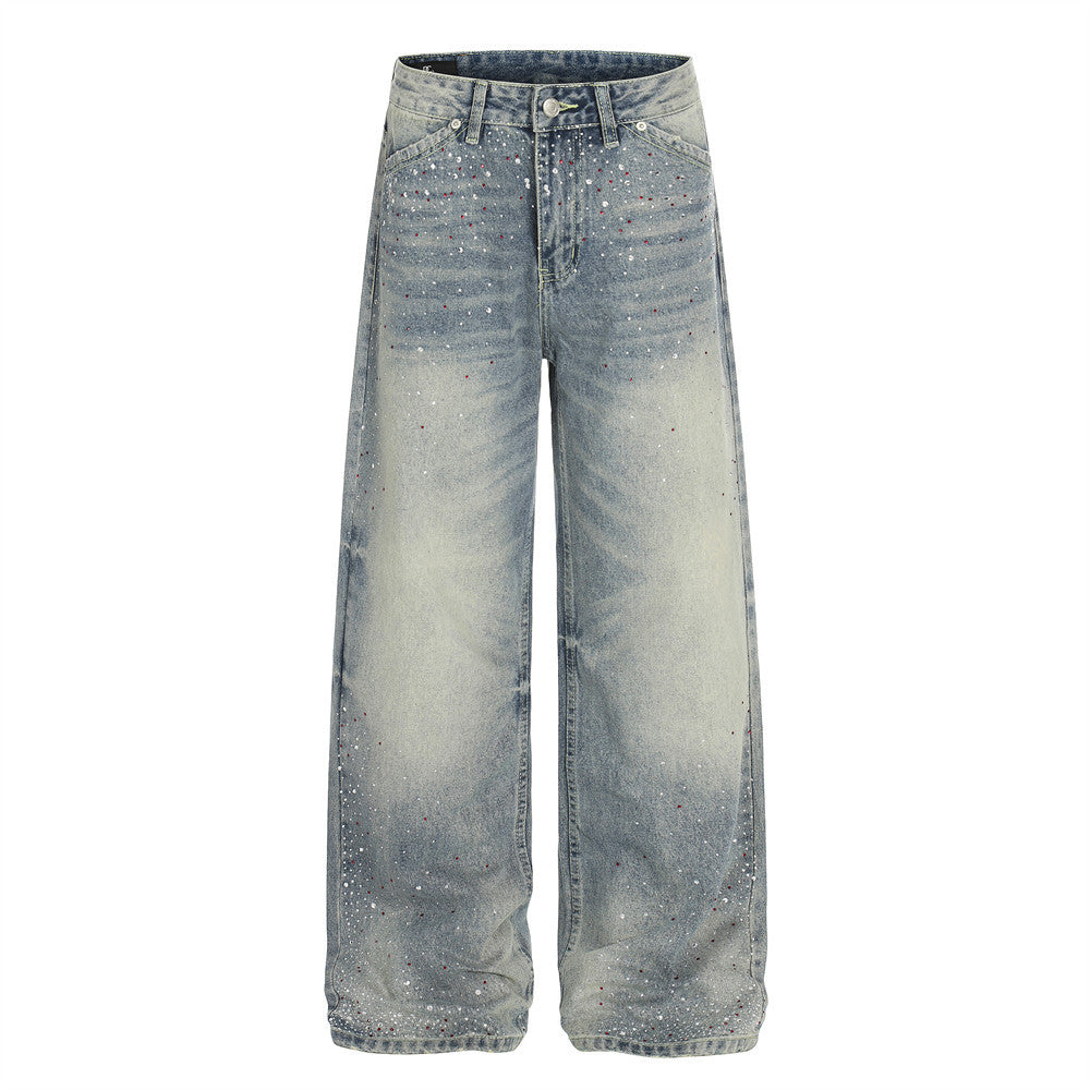 Mantianxing ground white washed denim jeans