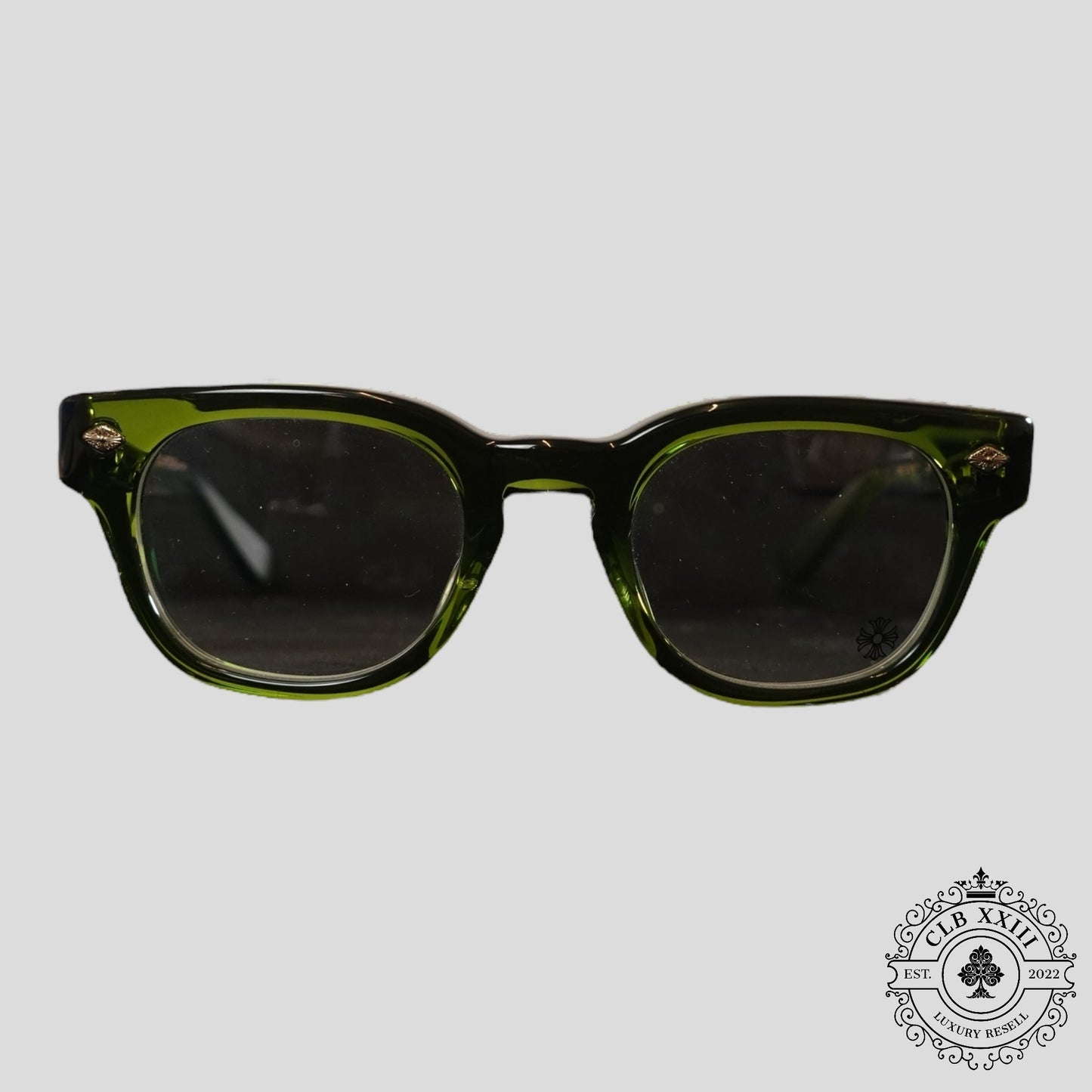 Chrome Hearts Jenna Tail Yea Glasses in Green