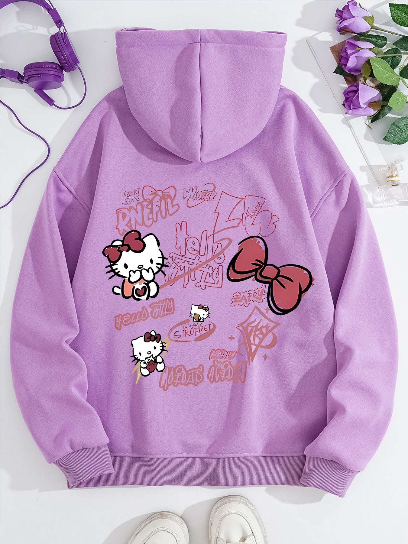 Hello Kitty printed loose sweatshirt