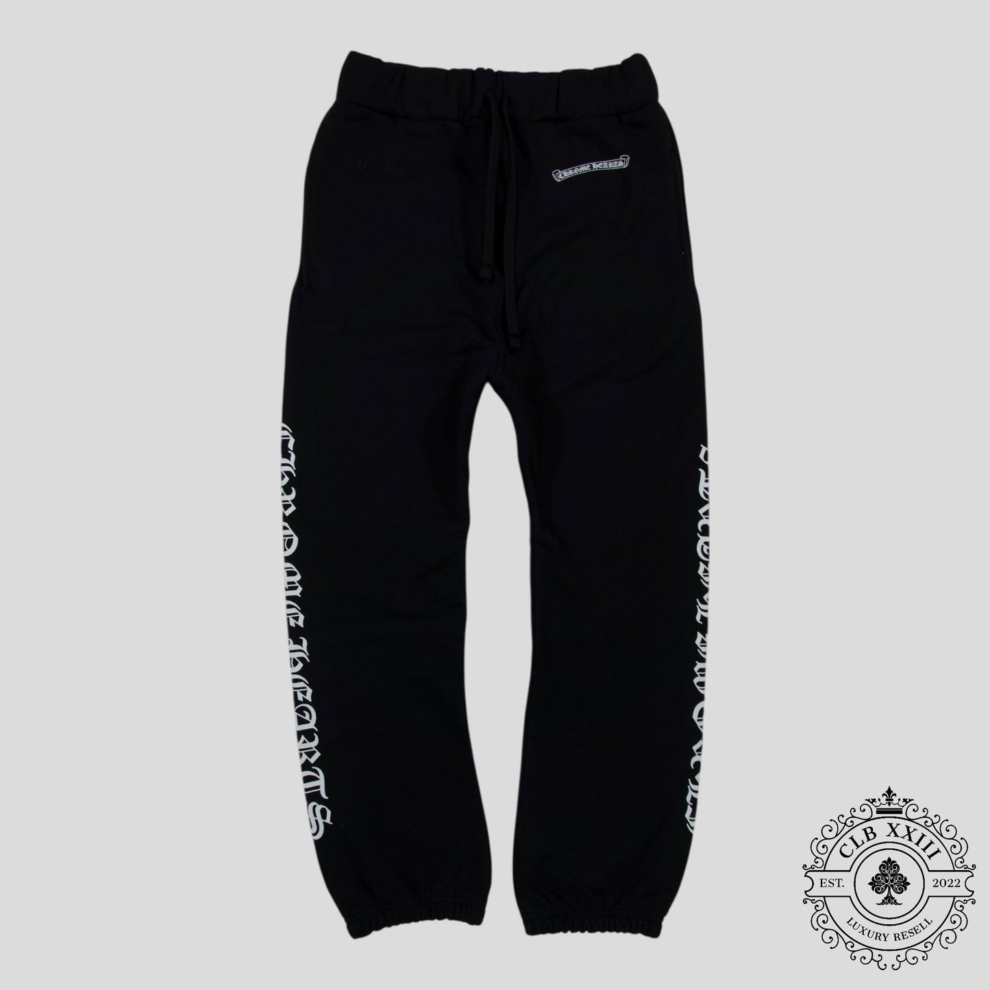 Chrome Hearts Scroll Logo Sweatpants in Black