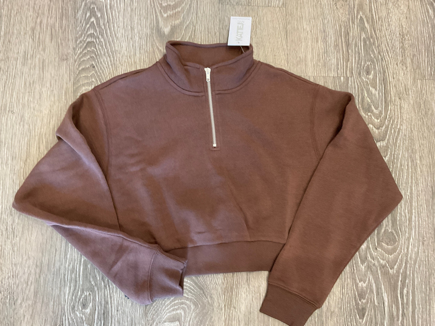 Katie J - 3 Quarter Zip, Chocolate