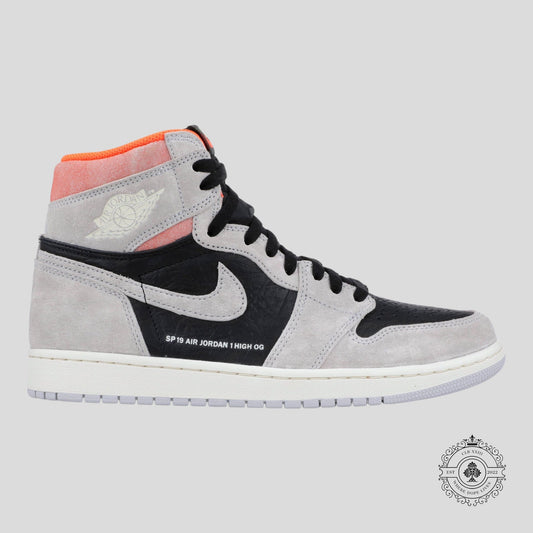 Air Jordan 1 Retro High Neutral Grey Hyper Crimson