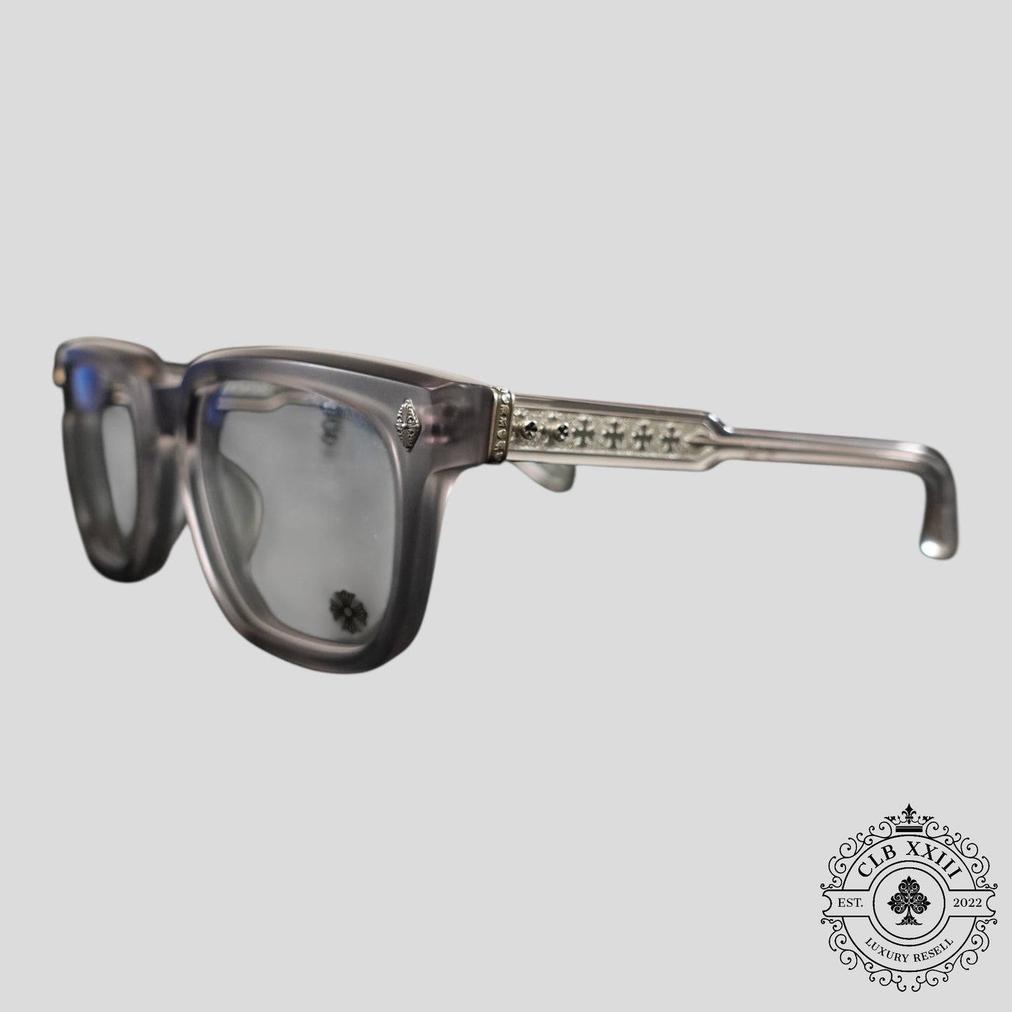 Chrome Hearts Ambidixtrous Glasses in Matte Grey