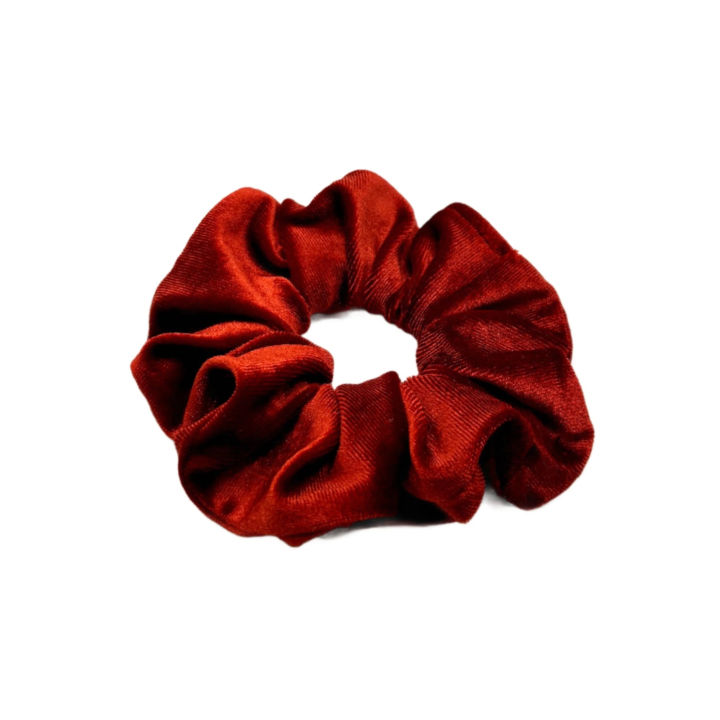 Mini Burnt Orange Velvet Scrunchie
