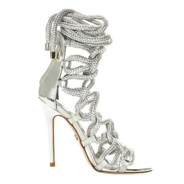 Women's Gladiator Lace-up Rope High Heel Sandals