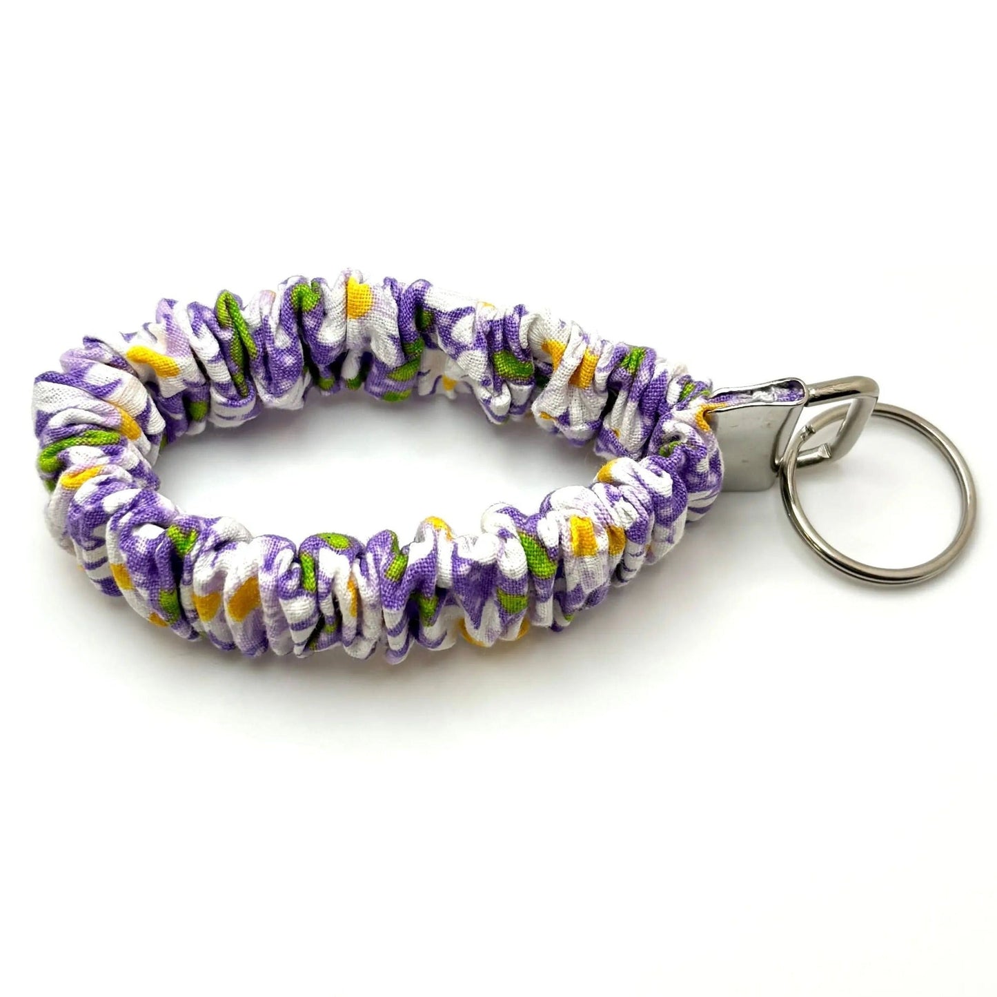 Purple Daisy Summer Scrunchie Wristlet