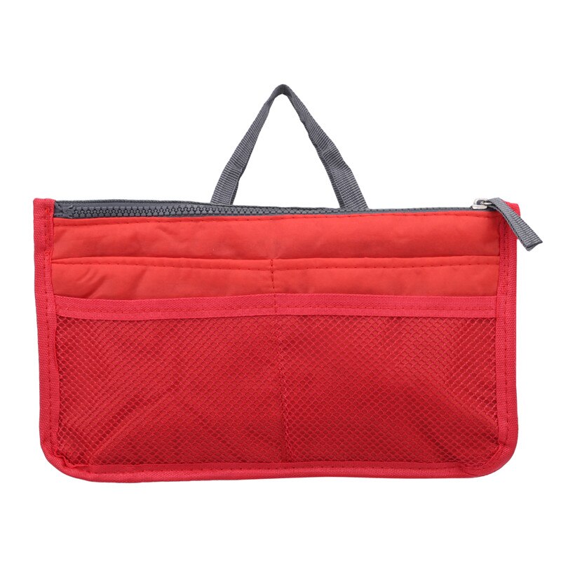 Organizer Insert Bag Women Nylon Travel Insert Organizer Handbag Purse Large liner Makeup Cosmetic Bag Cheap Female Tote Pouch