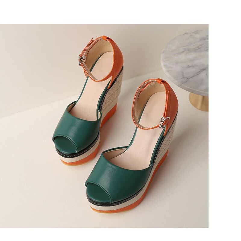 Summer Fashion New Style Bohemian Style Wedge Sandals Colorful Platform Waterproof Platform Women's Shoes