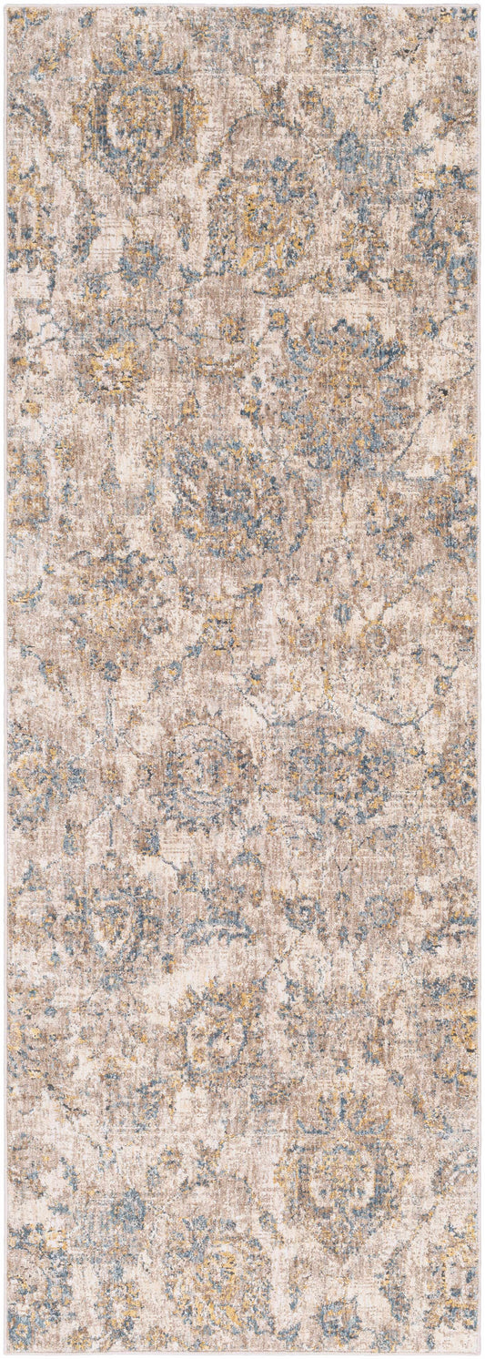 Morinville Teal Floral Rug-10