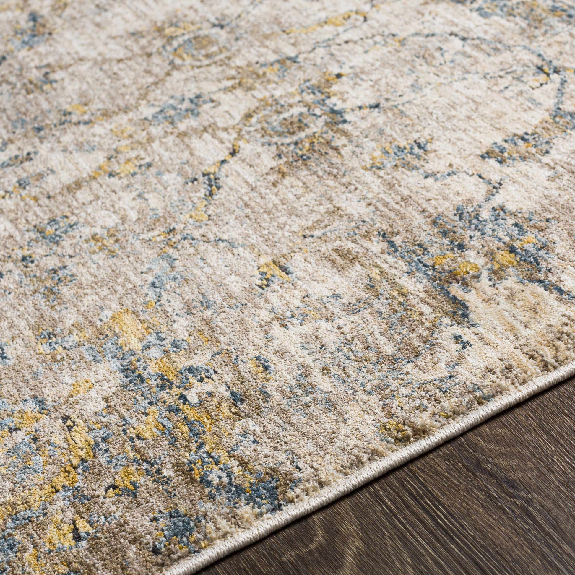 Morinville Teal Floral Rug-5
