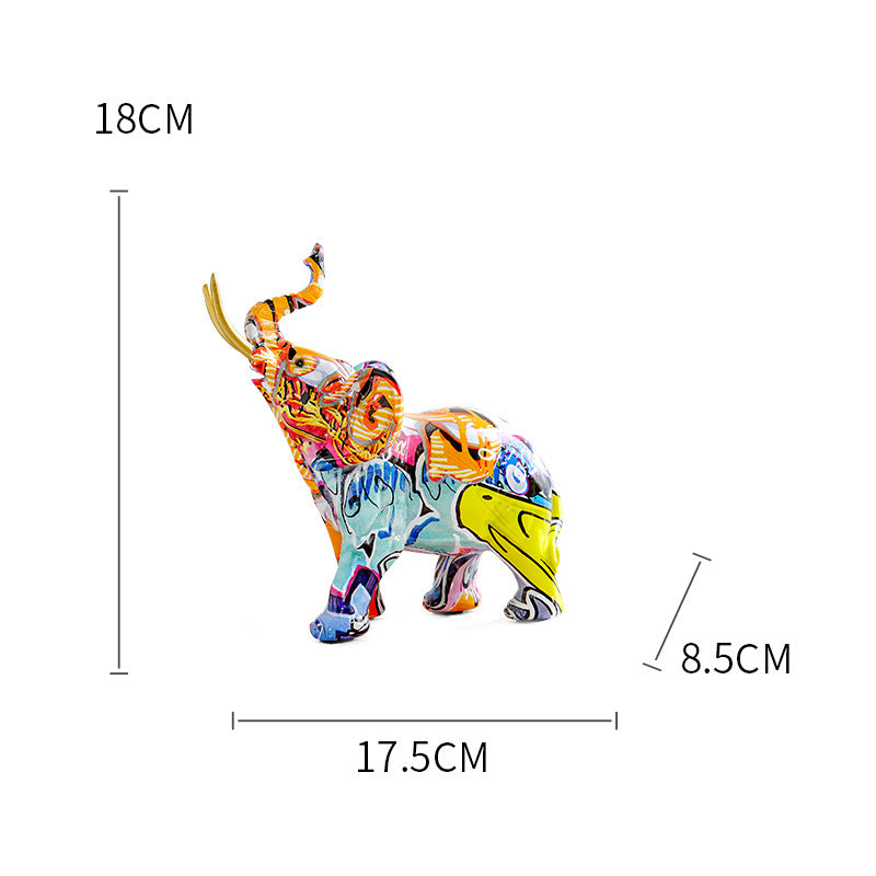 Nordic Creative Elephant Decoration Home Living Room Wine Cabinet Office Decoration Decoration Resin Crafts