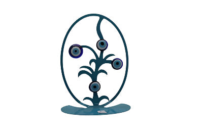 Evil eye palm tree design 4" Model EE1003 (Select Color)