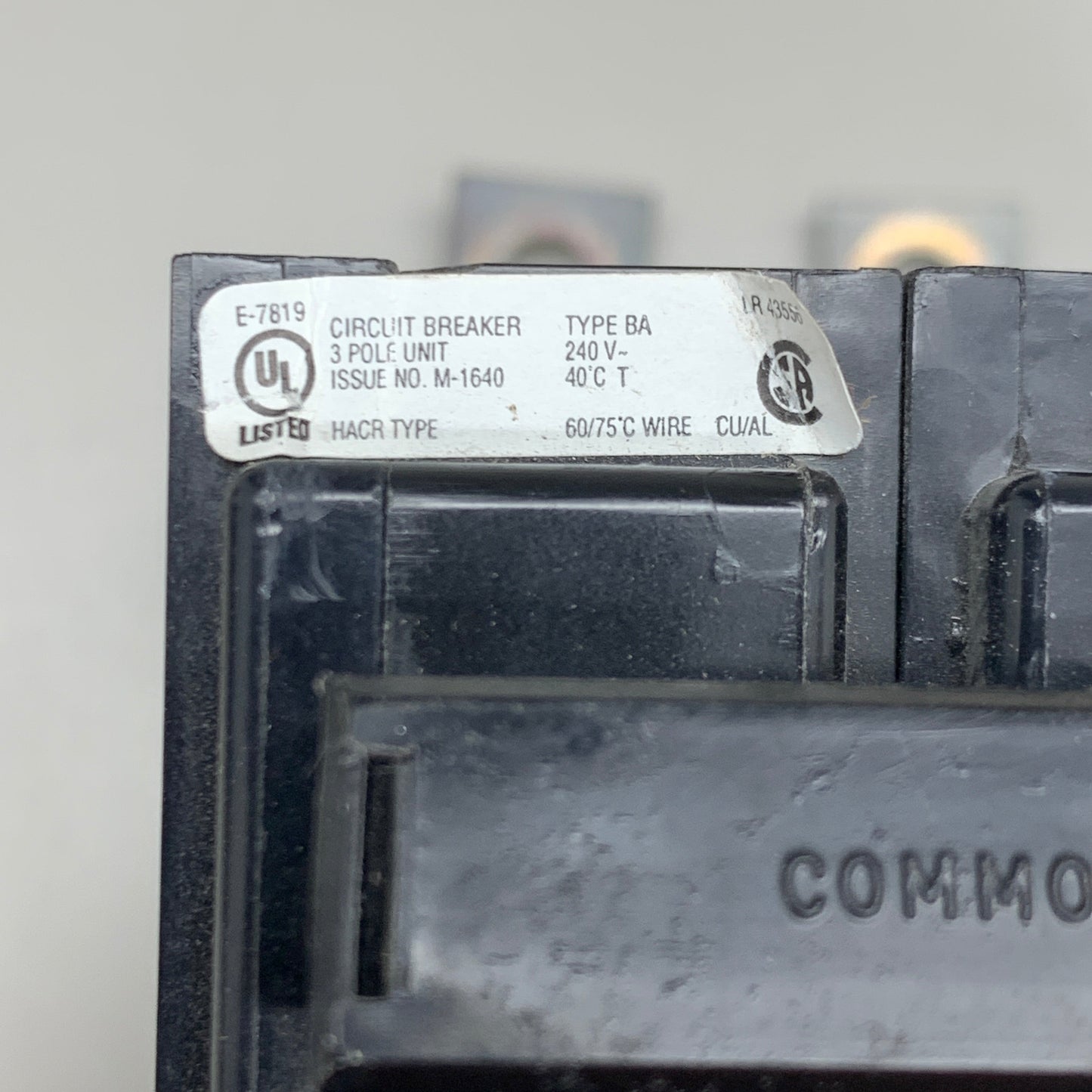 EATON (4 PACK!) BAB Miniature Circuit Breaker 30 3" x 3" Black 150424 AS-IS