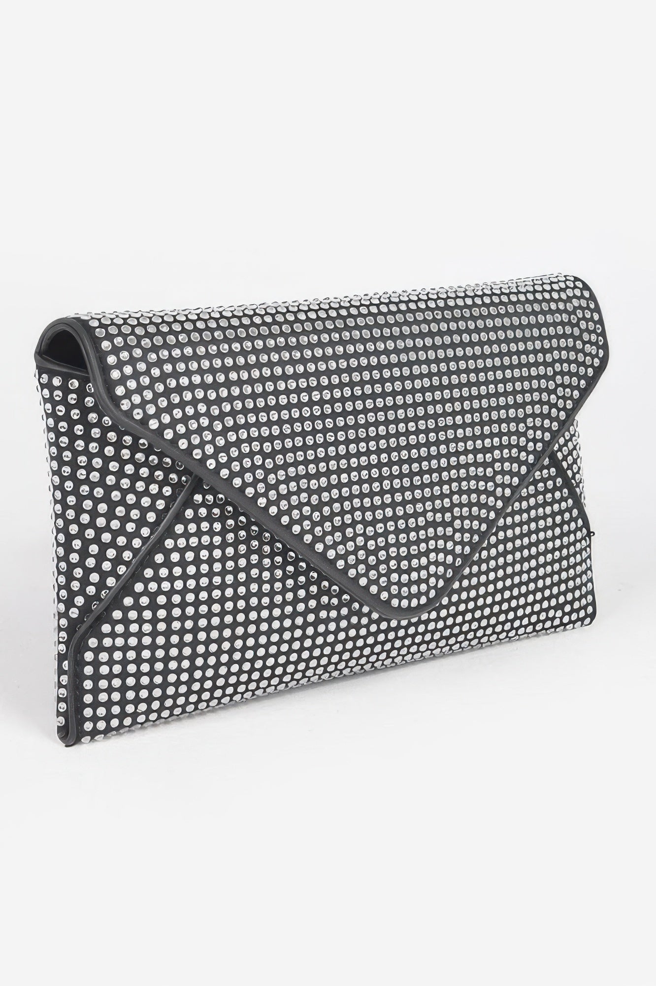 ELEGANT BAG HUDSON Hot Fix Rhinestones Envelope Clutch – BYMANYC ® New York-2