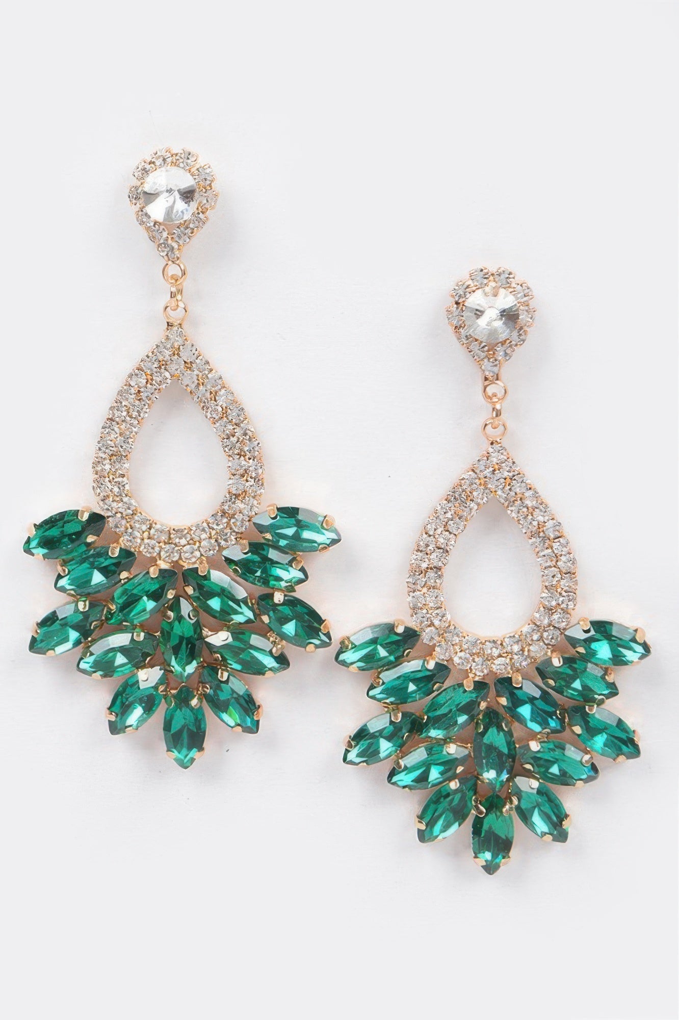 EMPIRE Rhinestone Dangle Earring - New Collection Los Angeles - BYMANYC ® New York-2