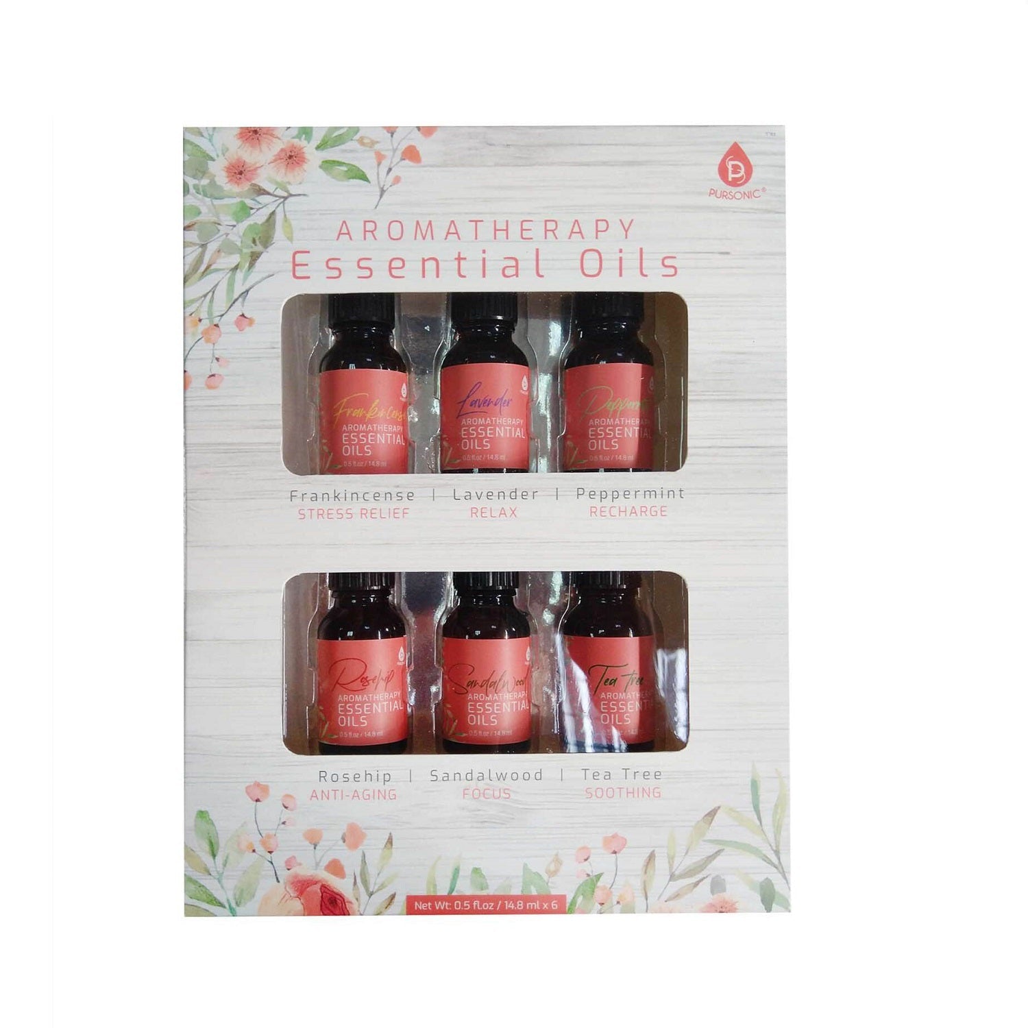 6 Pack of Aromatherapy Essential Oils-0