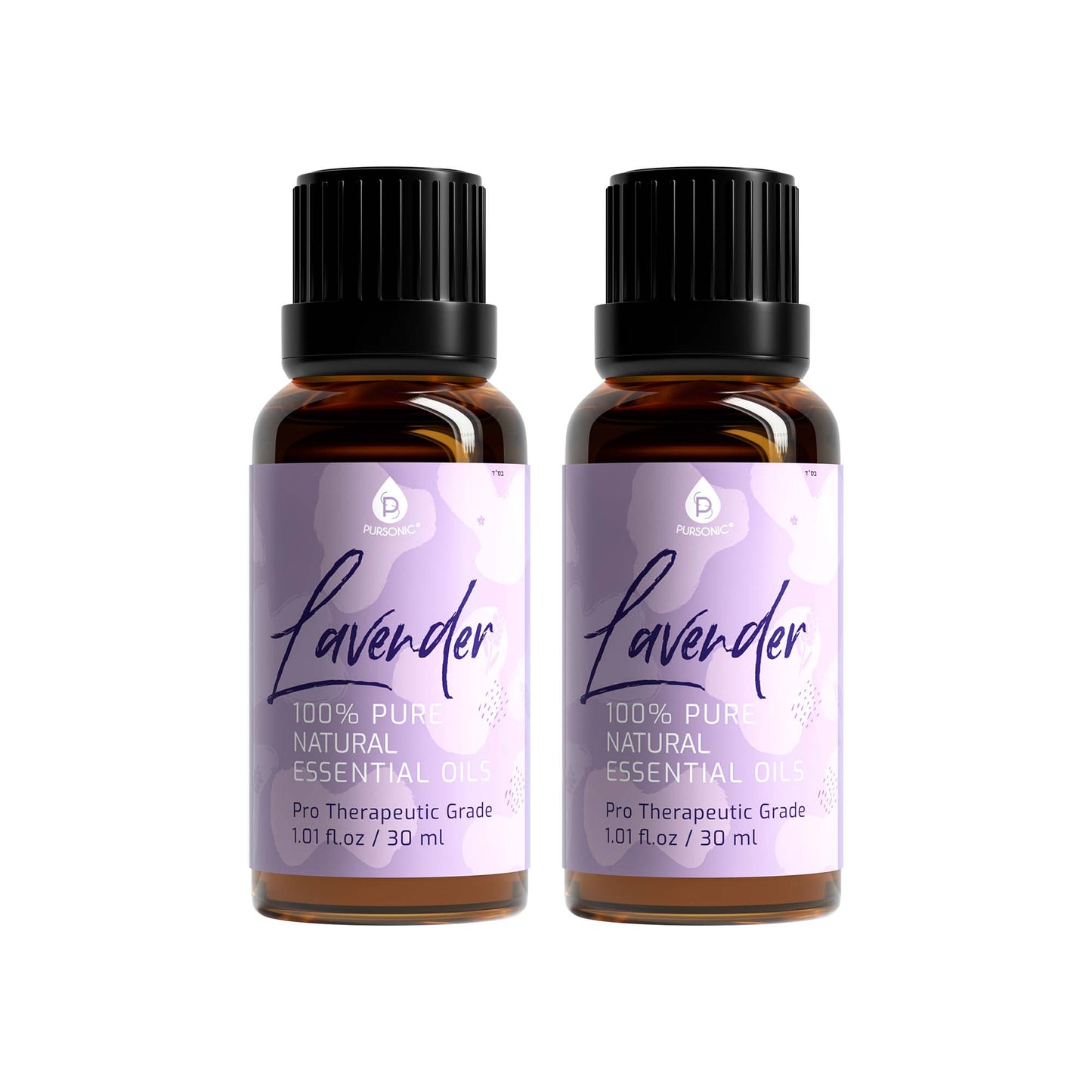 Pursonic 100% Natural Lavender Essential Oils, Pro Therapeutic Grade - 2 Count 30ML Each-0