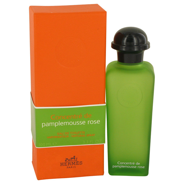 Hermes Eau De Pamplemousse Rose 3.3 oz Eau de Toilette fragrance spray for women, featuring a vibrant citrus and floral scent profile in signature luxury packaging.