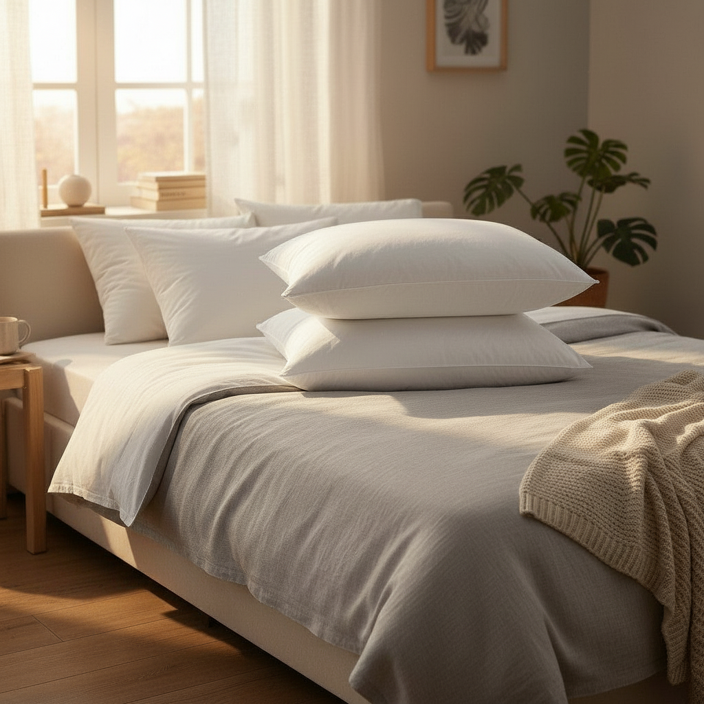 Economical Hotel Pillows with Synthetic Down-1