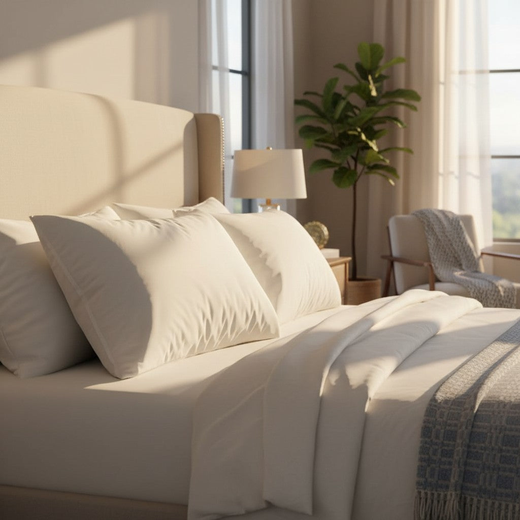 Economical Hotel Pillows with Synthetic Down-0