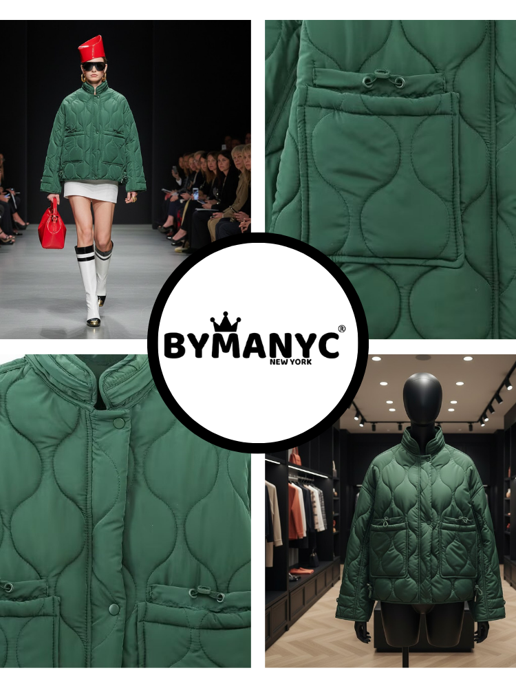 Emerald Quilted Jacket • SOHO New Collection BYMANYC ® New York-2