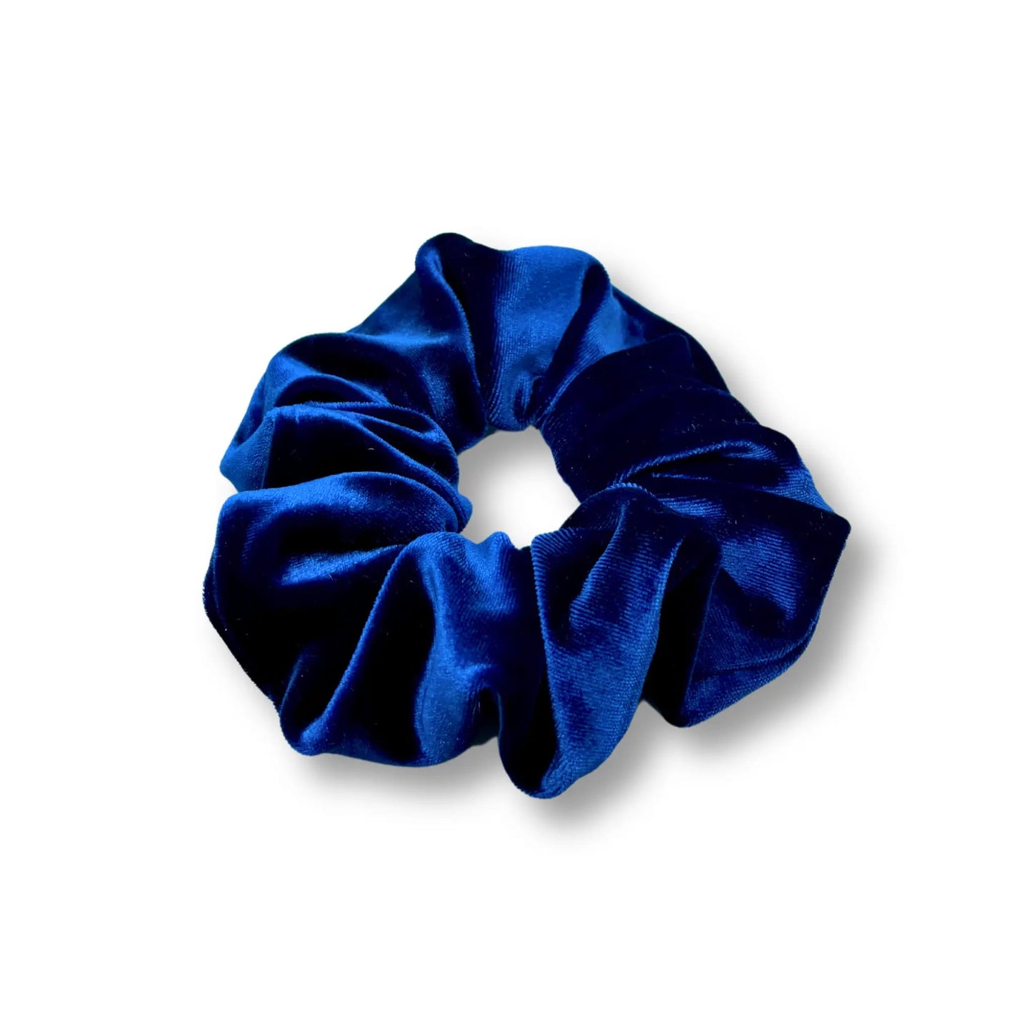 Mini Royal Blue Velvet Scrunchie