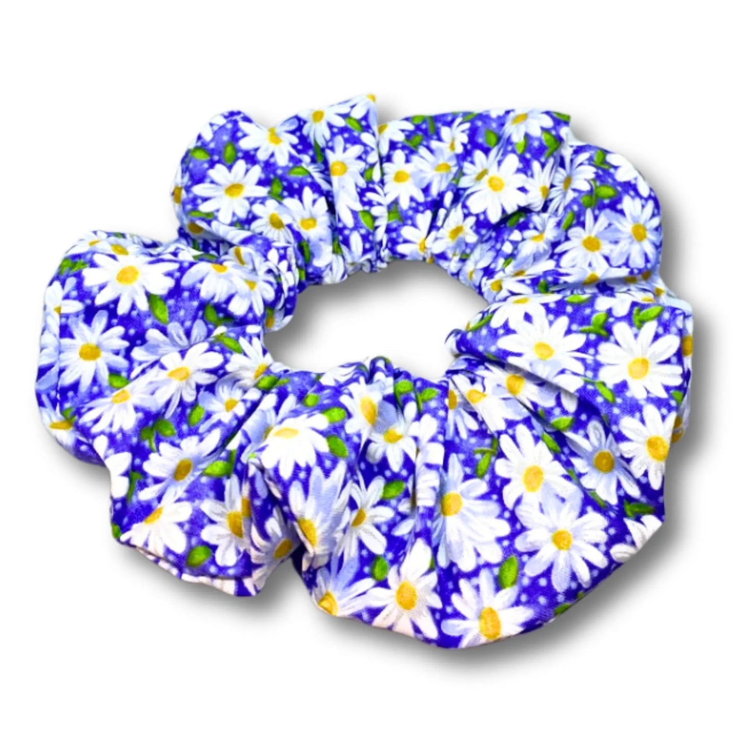 Purple Daisy Summer Scrunchie