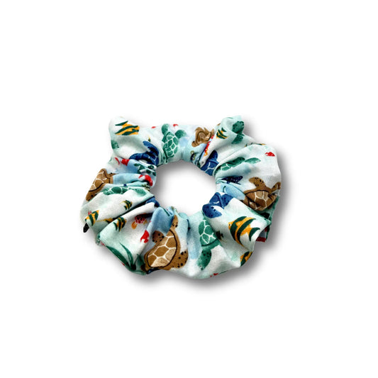 Mini Coral Reef Fish Summer Scrunchie