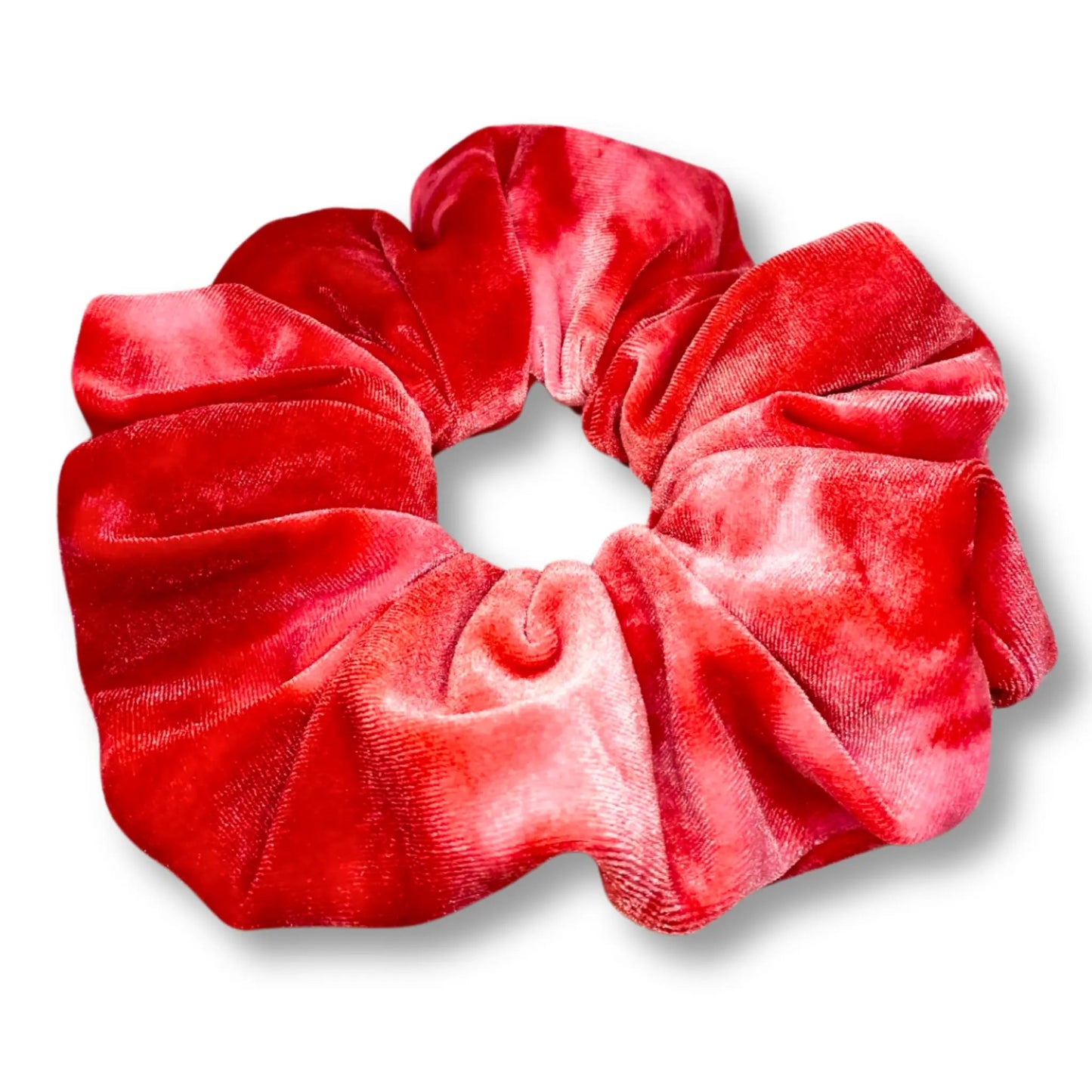 Pink Tie Dye Velvet Scrunchie